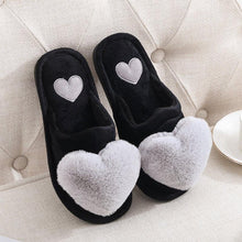Load image into Gallery viewer, Non Slip Plush Heart Design Fluffy Slippers For Women freeshipping - Tyche Ace
