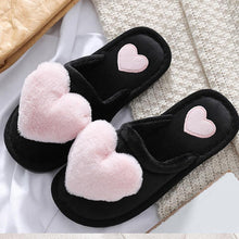 Load image into Gallery viewer, Non Slip Plush Heart Design Fluffy Slippers For Women freeshipping - Tyche Ace
