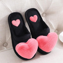 Load image into Gallery viewer, Non Slip Plush Heart Design Fluffy Slippers For Women freeshipping - Tyche Ace

