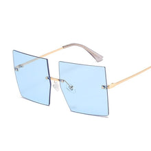Load image into Gallery viewer, Women Vintage Rimless Oversized Gradient Square Sunglasses freeshipping - Tyche Ace
