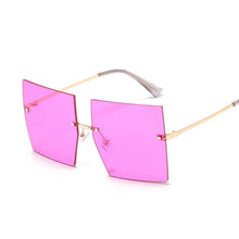 Load image into Gallery viewer, Women Vintage Rimless Oversized Gradient Square Sunglasses freeshipping - Tyche Ace
