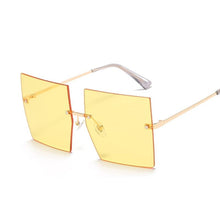 Load image into Gallery viewer, Women Vintage Rimless Oversized Gradient Square Sunglasses freeshipping - Tyche Ace

