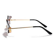 Load image into Gallery viewer, Women Vintage Style Rimless Wave Bat Shaped Design Driving Sunglasses freeshipping - Tyche Ace
