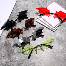 Load image into Gallery viewer, Women Vintage Style Rimless Wave Bat Shaped Design Driving Sunglasses freeshipping - Tyche Ace

