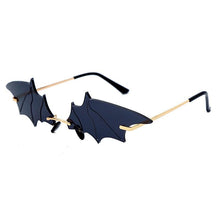 Load image into Gallery viewer, Women Vintage Style Rimless Wave Bat Shaped Design Driving Sunglasses freeshipping - Tyche Ace
