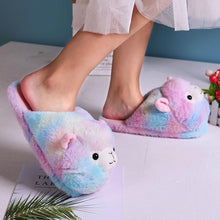 Load image into Gallery viewer, Women Winter Warm Alpaca Cartoon Fur Plush Slippers freeshipping - Tyche Ace
