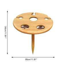 Load image into Gallery viewer, Wooden Portable Foldable Round Picnic Table freeshipping - Tyche Ace
