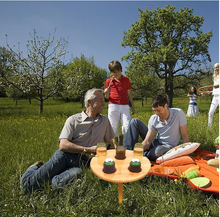 Load image into Gallery viewer, Wooden Portable Foldable Round Picnic Table freeshipping - Tyche Ace
